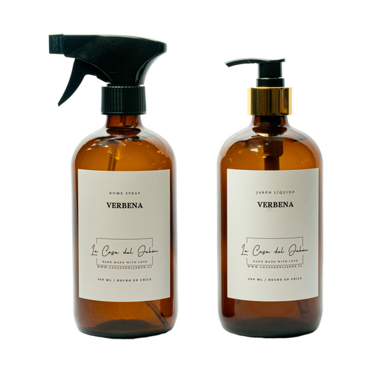 PACK HOME SPRAY + JABÓN BOTELLA DE VIDRIO 500 ML VARIEDADES