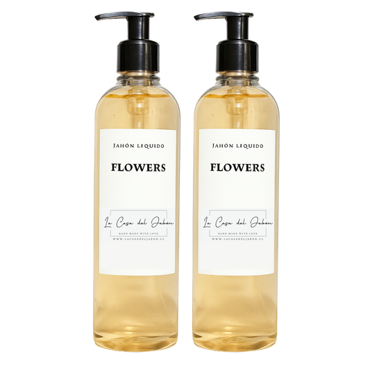 PACK 2 JABONES LÍQUIDOS FLOWERS 500 ML C/U